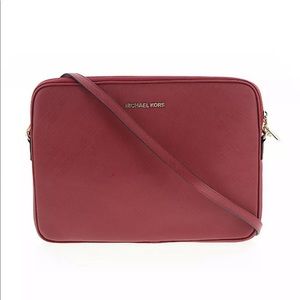 Michael Kors Leather Laptop Bag w/ Shoulder Straps